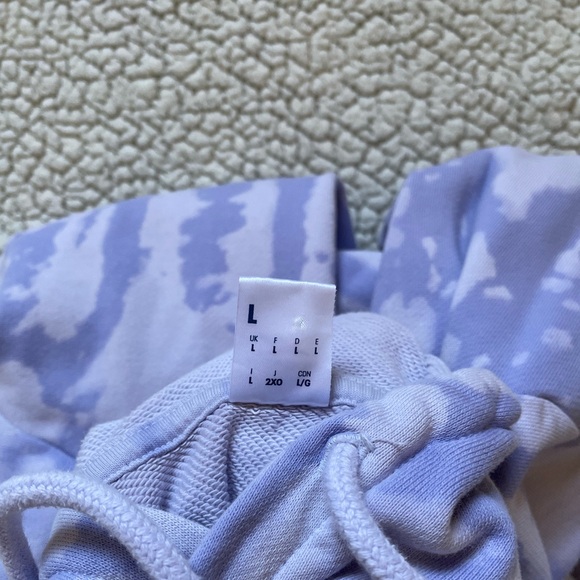 Reebok Purple & White Tye Dye Hoodie - Picture 3 of 3